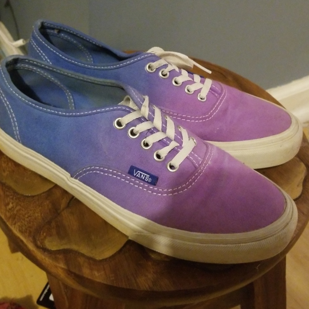 Blue and purple ombre Vans
